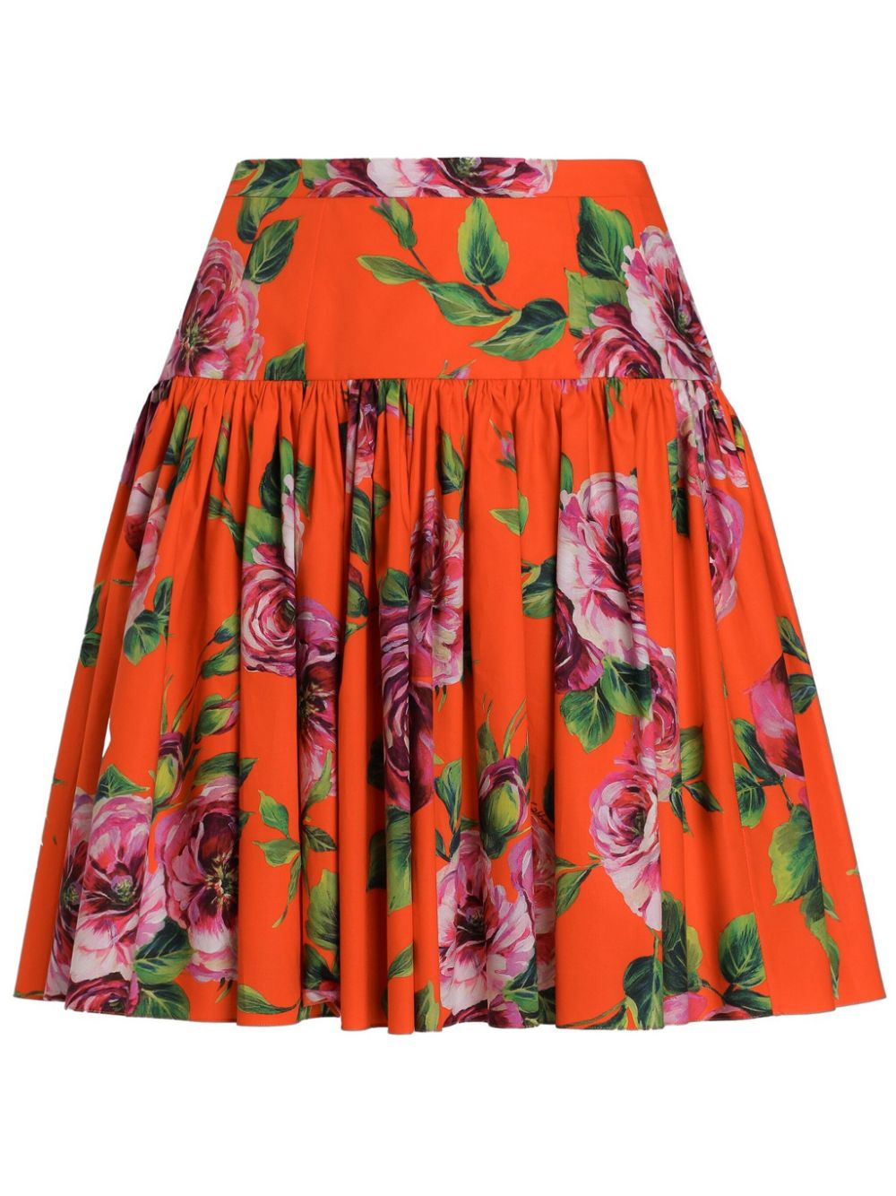 Dolce & Gabbana Mini-rok met bloemenprint Rood