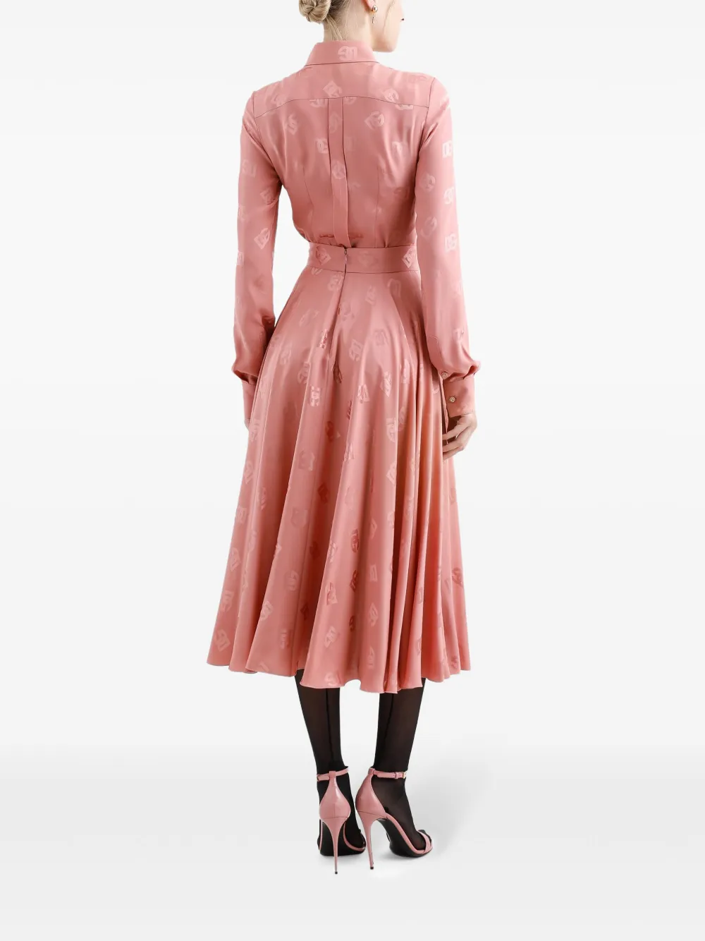 Dolce & Gabbana monogram midi skirt
