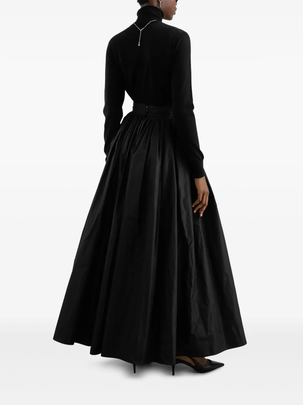 Dolce & Gabbana Taffeta cirkel maxi-rok Zwart