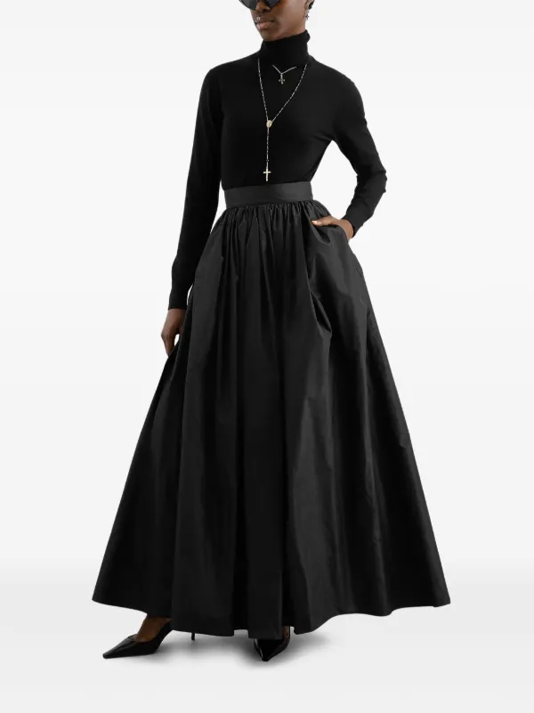 スカート DOLCE & GABBANA 'Dolce' skirt Black Dolce & Gabbana Taffeta Circle Maxi Skirt | Black | FARFETCH