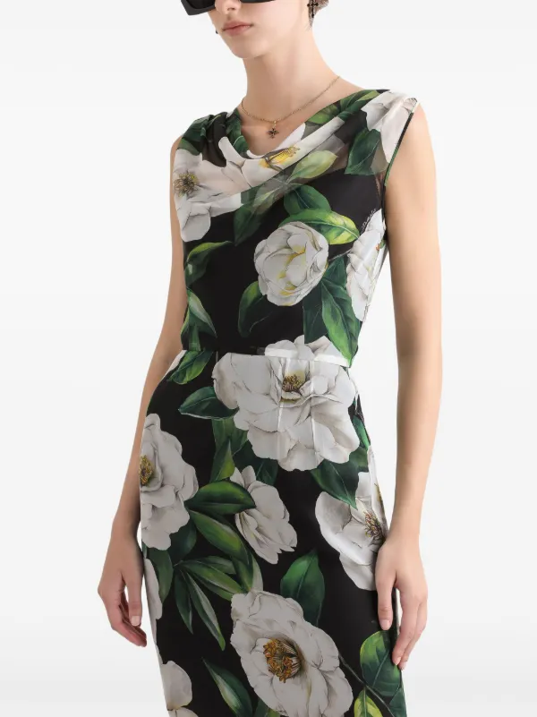 Dolce & Gabbana floral-print Mini Dress | Black | FARFETCH