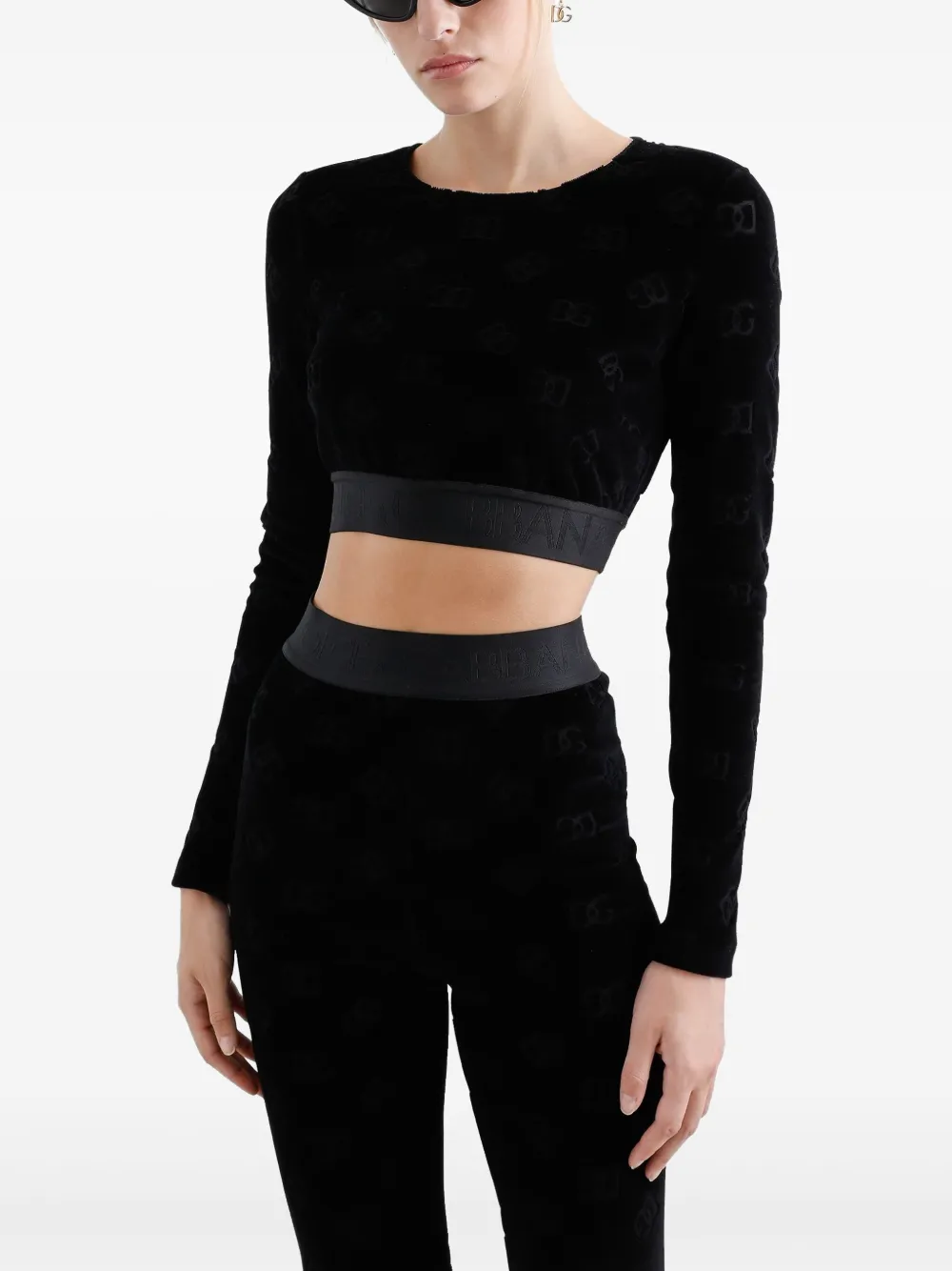 Dolce & Gabbana Sweater met DG-jacquard Zwart