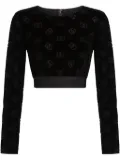 Dolce & Gabbana DG-jacquard sweatshirt - Black