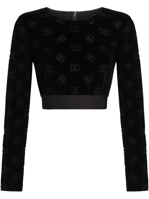 Dolce & Gabbana sudadera con logo DG en jacquard