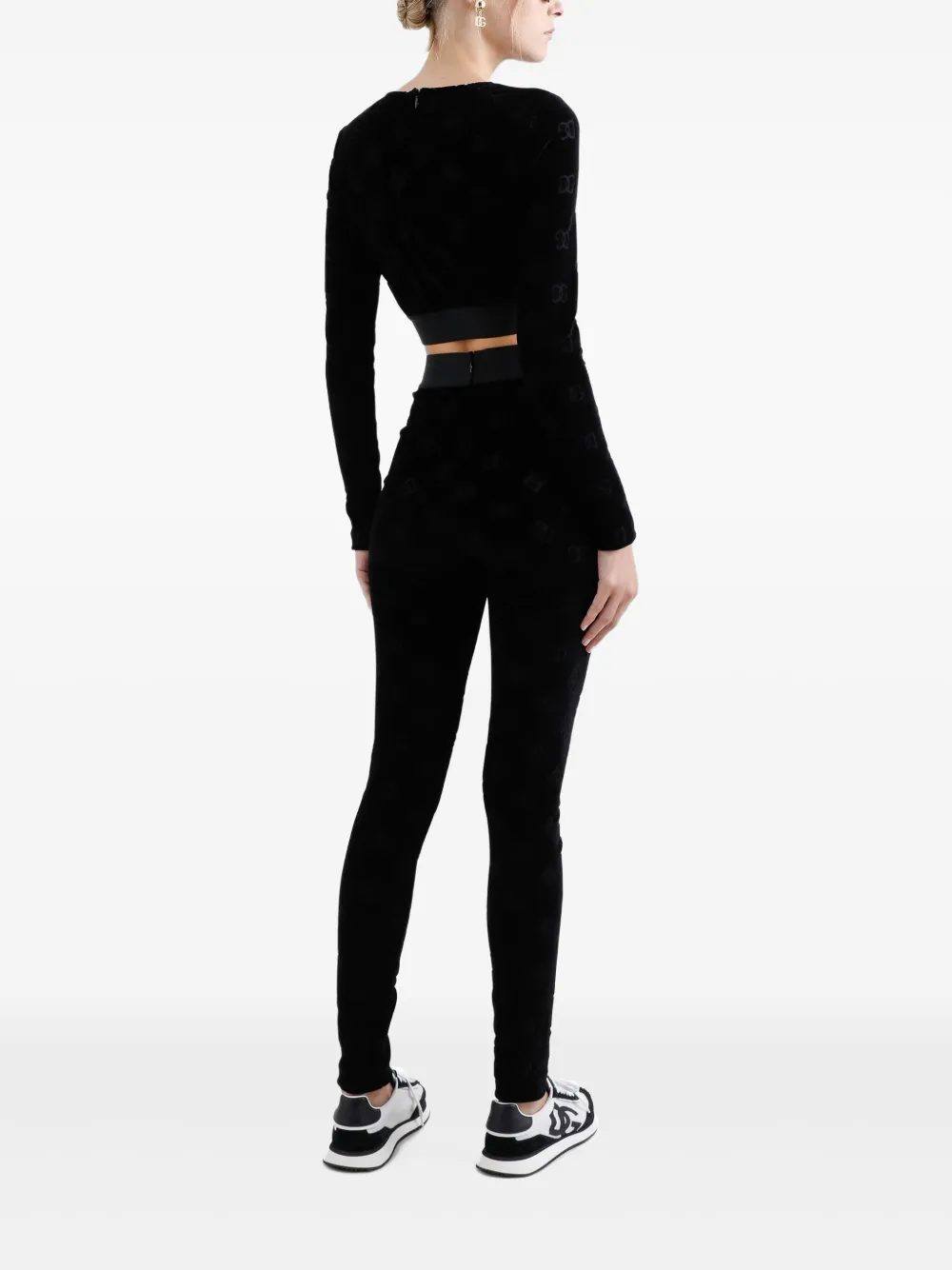 Dolce & Gabbana Sweater met DG-jacquard Zwart