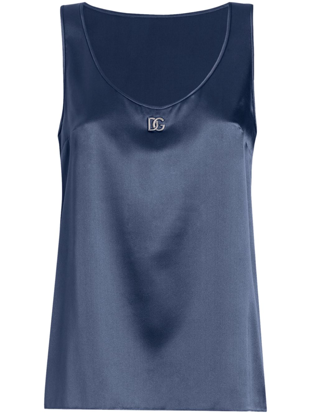 logo-plaque tank top