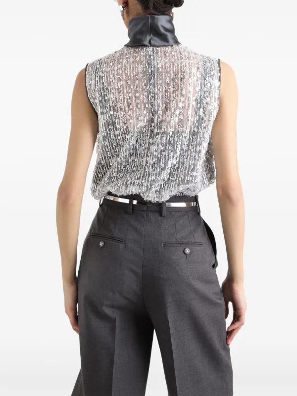 Dolce & Gabbana スパンコール トップ | ホワイト | FARFETCH JP