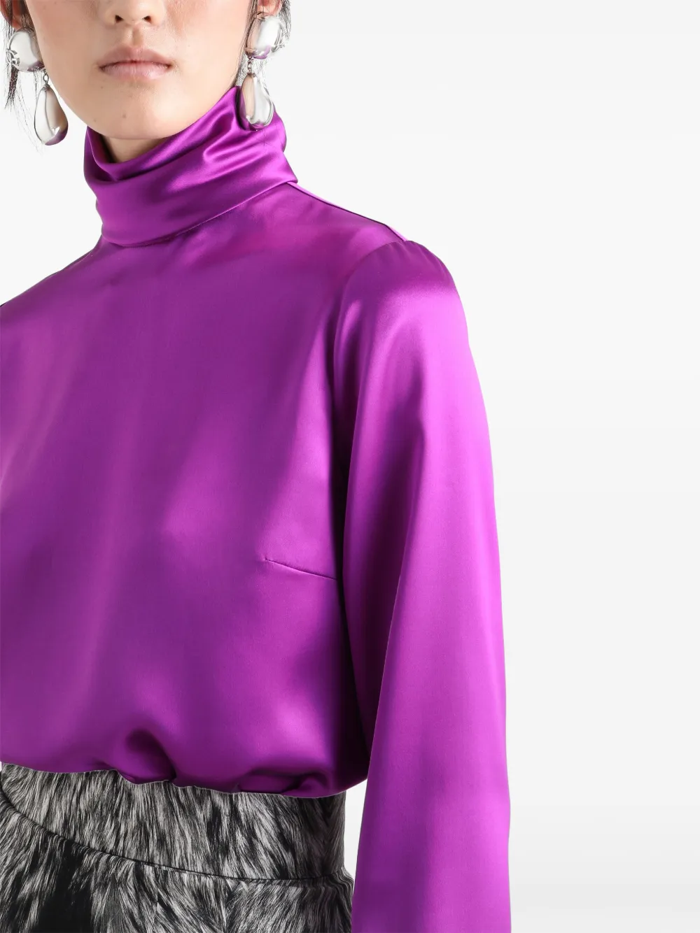 Dolce & Gabbana Satijnen blouse Paars
