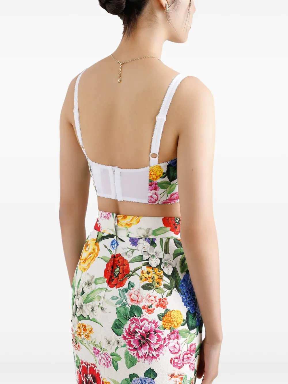 Dolce & Gabbana Top met bloemenprint Wit