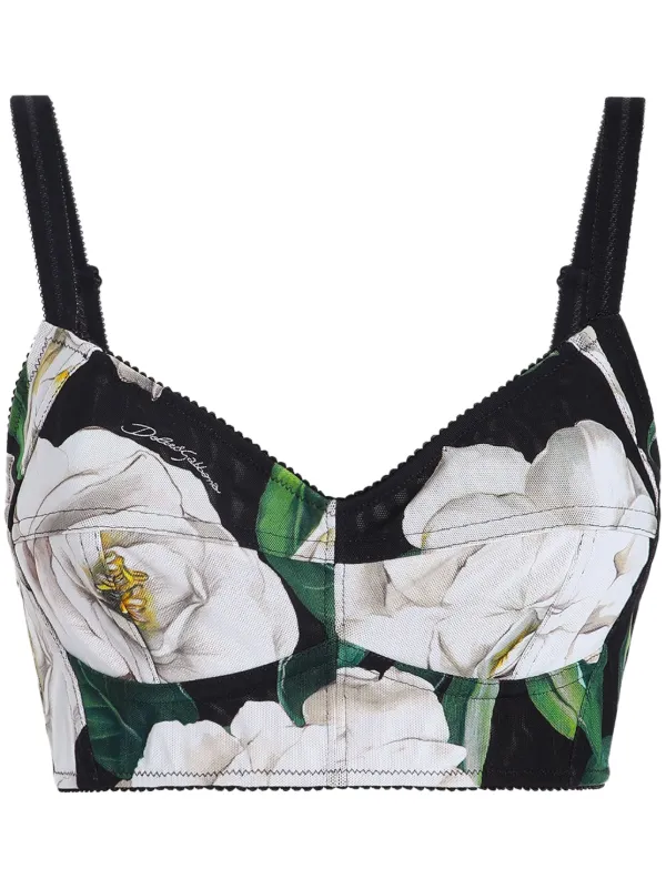 Dolce & Gabbana プリント ビスチェトップ | ブラック | FARFETCH JP