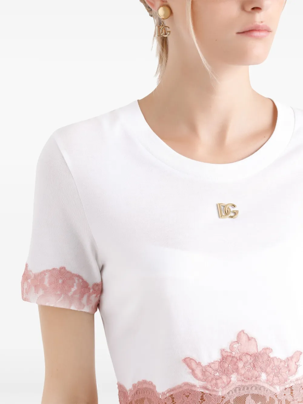 Dolce & Gabbana T-shirt met logo Wit