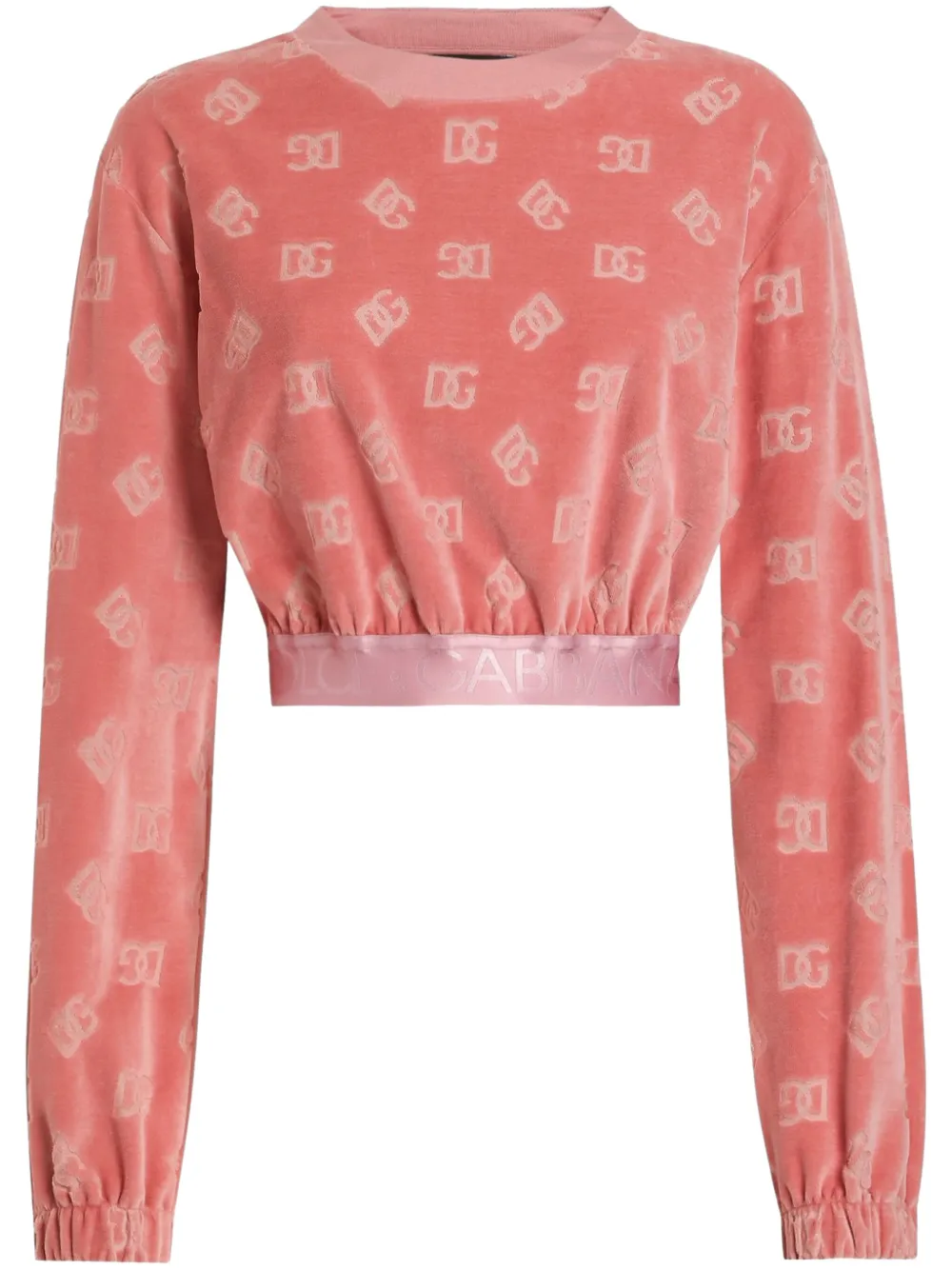 Dolce & Gabbana Sweater met monogram Roze