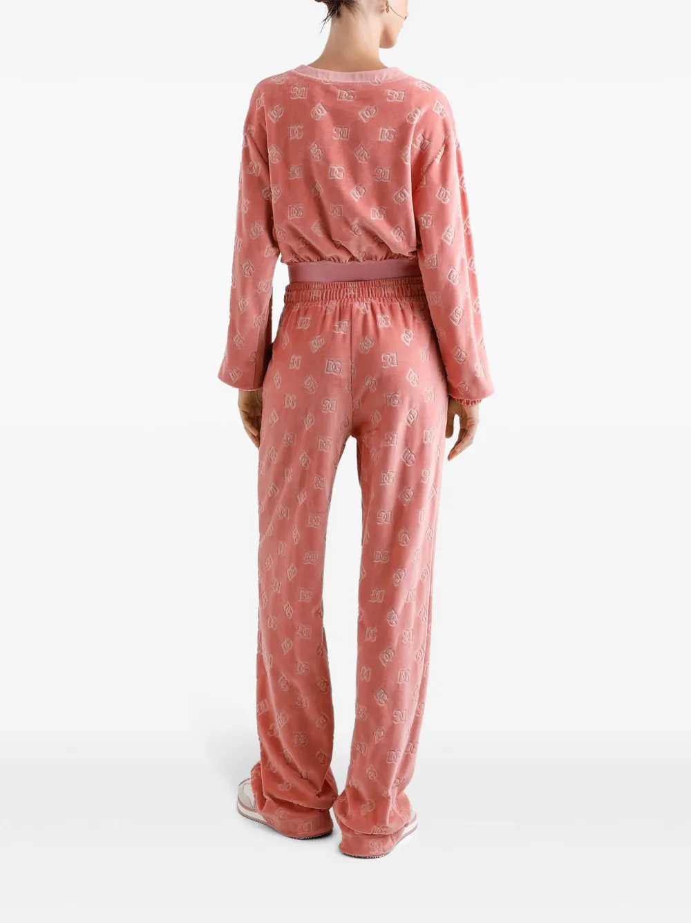 Dolce & Gabbana Sweater met monogram Roze