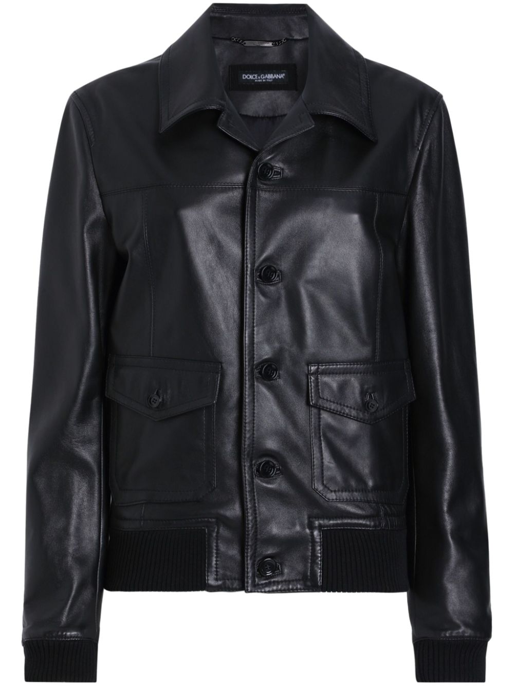 Dolce & Gabbana leather jacket - Black