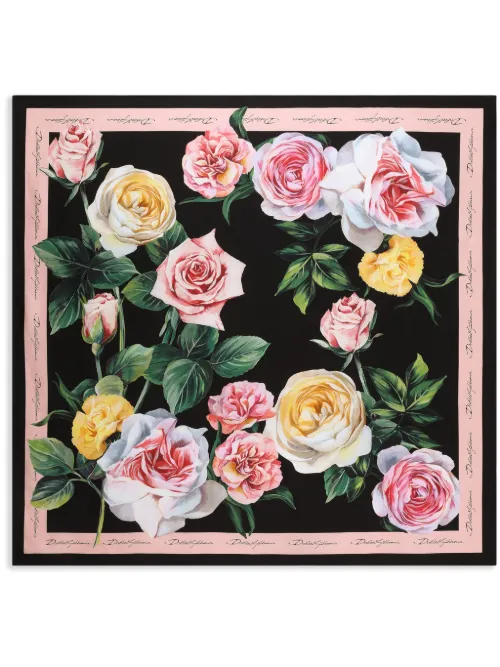 Foulard à fleurs - Dolce & Gabbana - Modalova