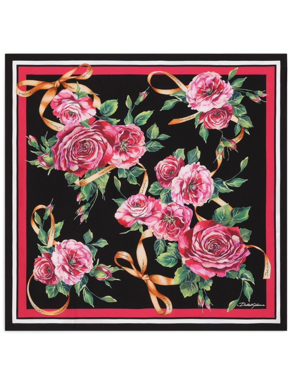 floral-print foulard