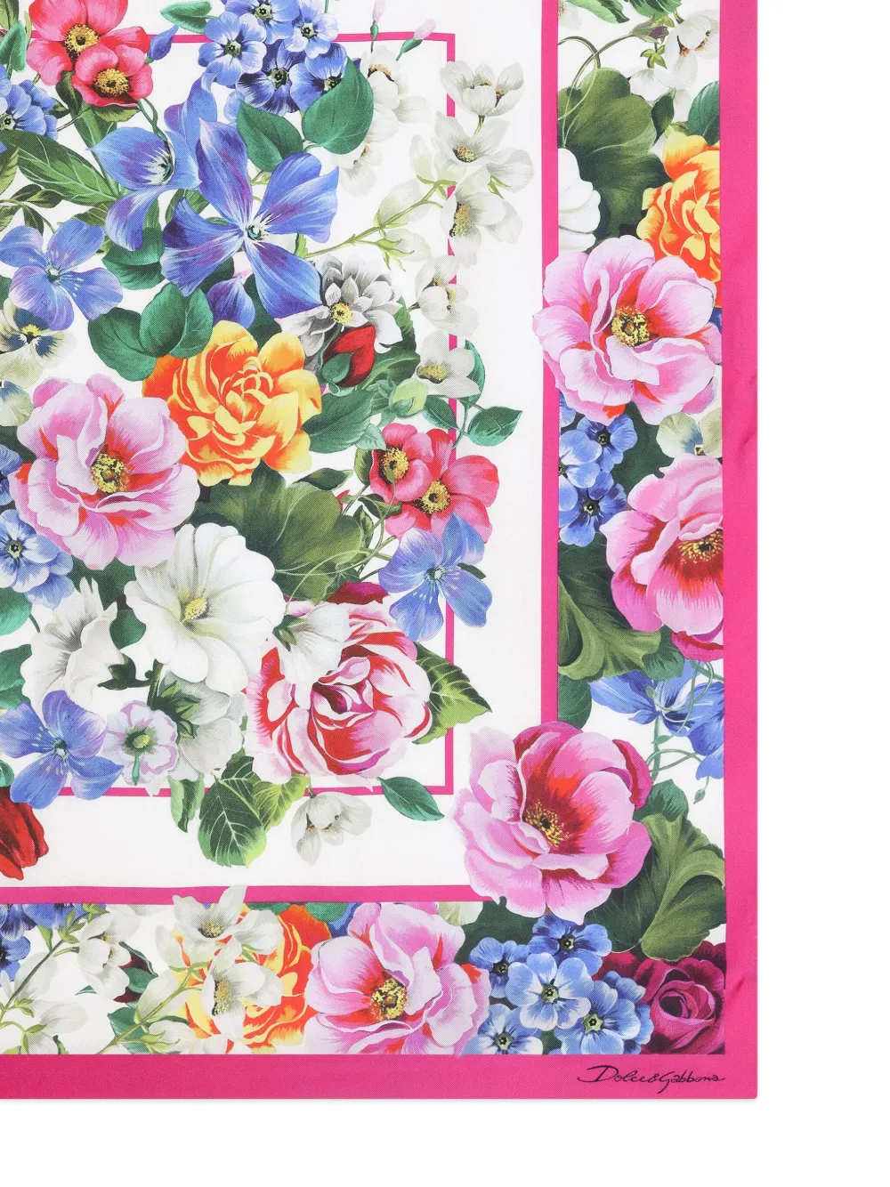 Dolce & Gabbana Sjaal met bloemenprint Roze