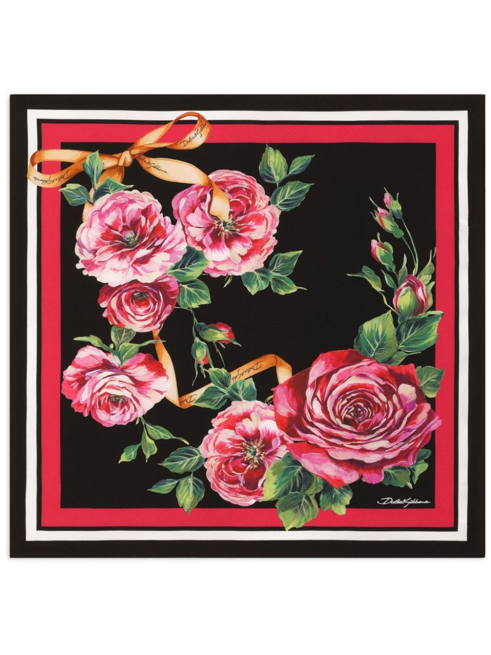 floral-print foulard