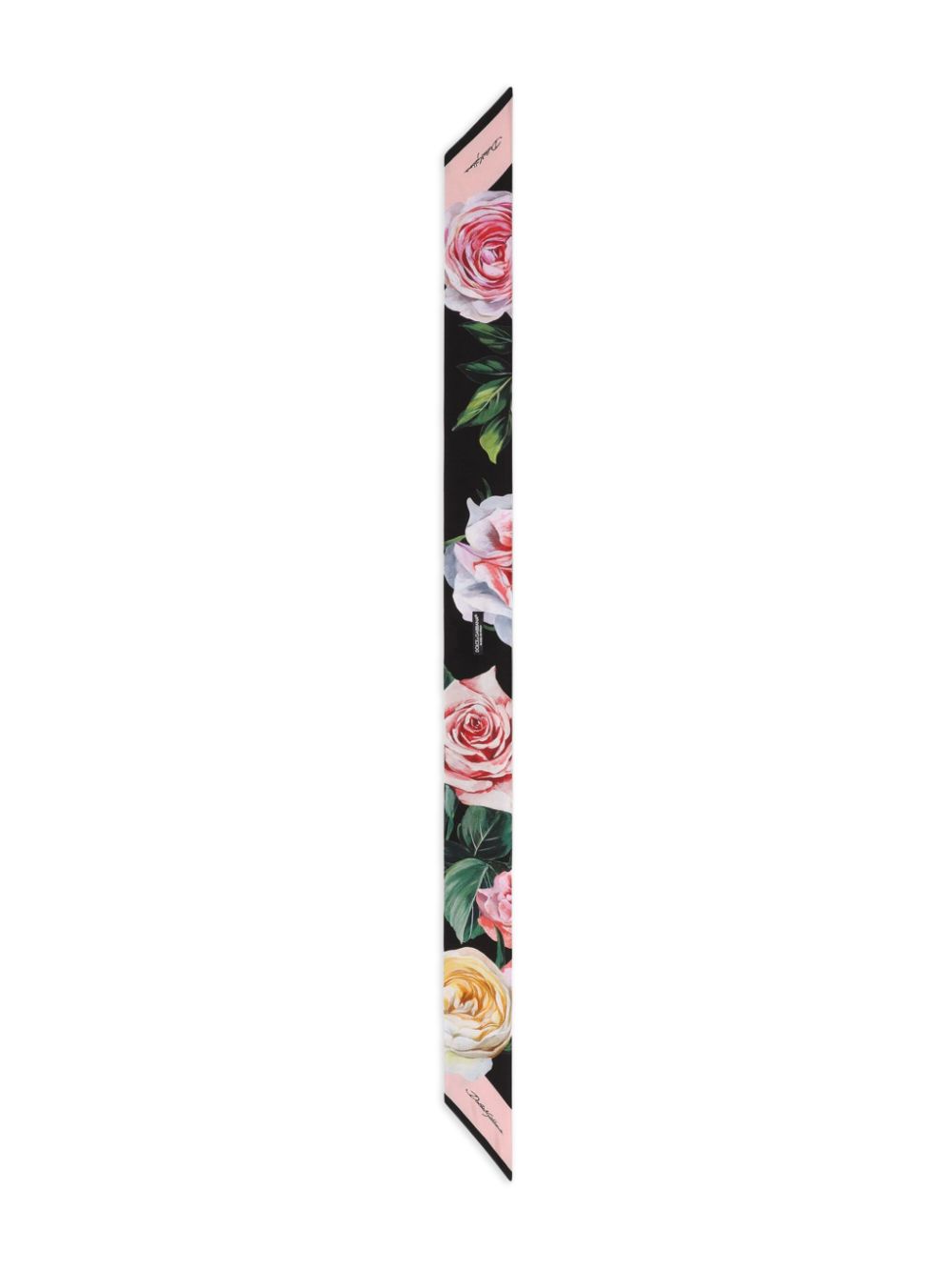 Dolce & Gabbana floral-print headscarf - Zwart