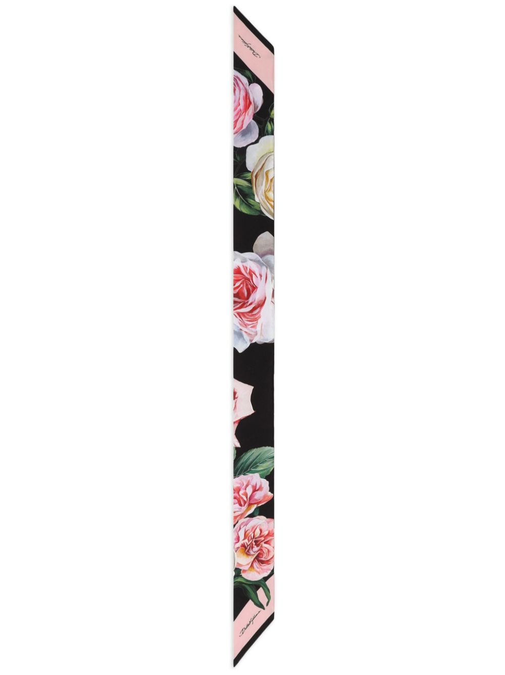 Dolce & Gabbana floral-print headscarf - Black