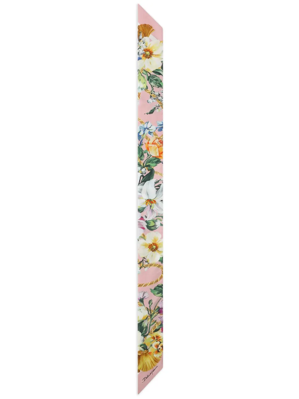 Dolce & Gabbana Hoofdsjaal met bloemenprint Roze