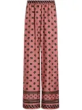 Dolce & Gabbana logo-print palazzo pants - Pink