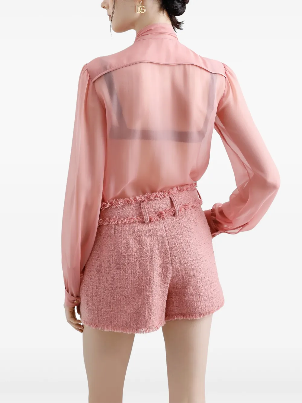 Dolce & Gabbana Tweed shorts Roze