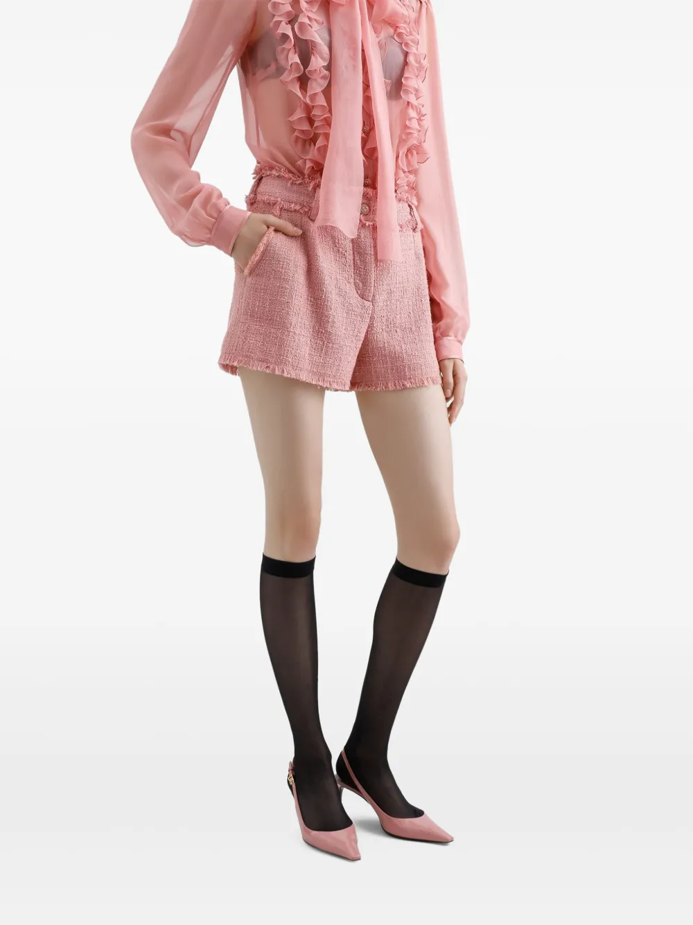 Dolce & Gabbana Tweed shorts Roze