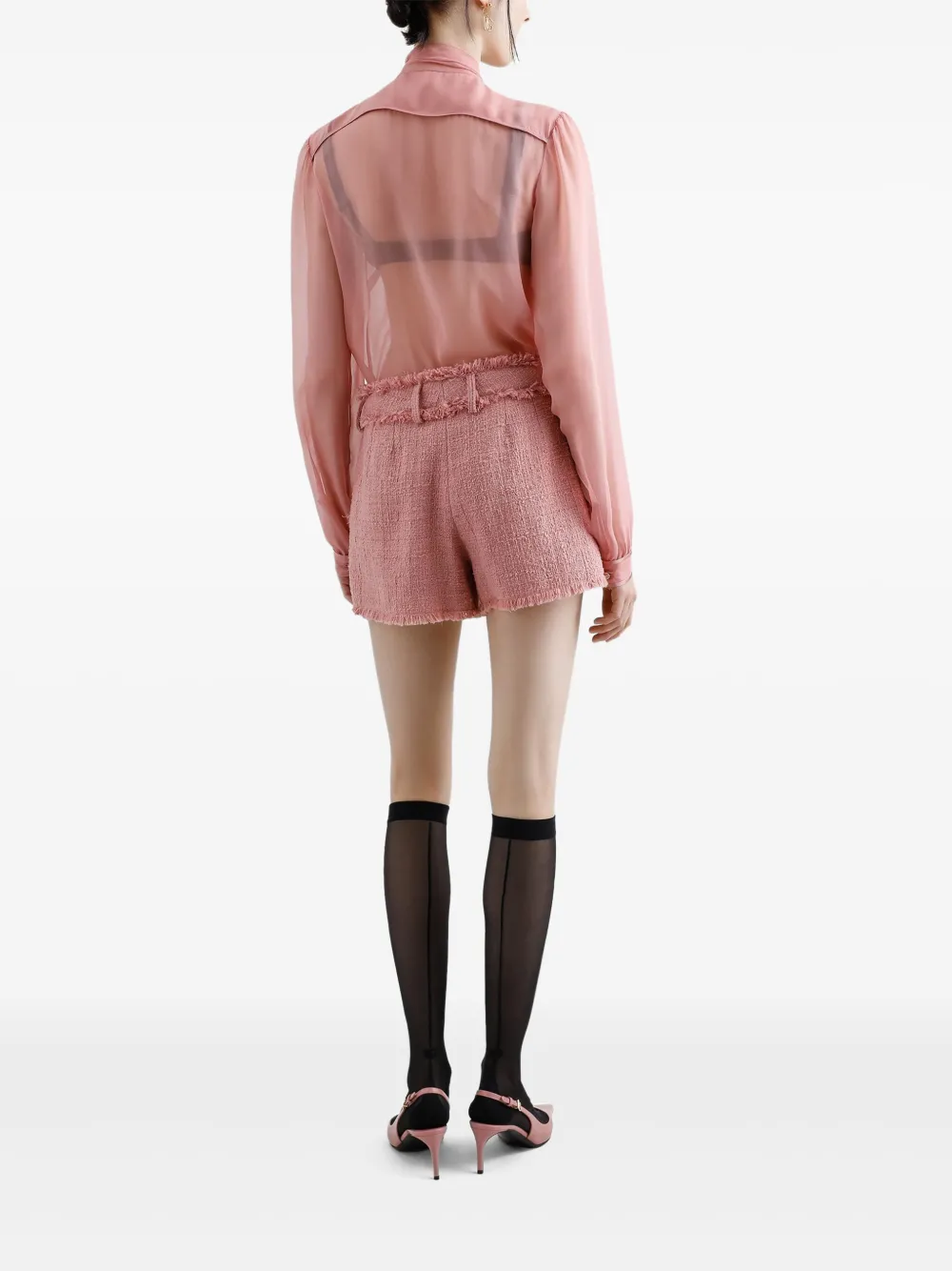 Dolce & Gabbana Tweed shorts Roze
