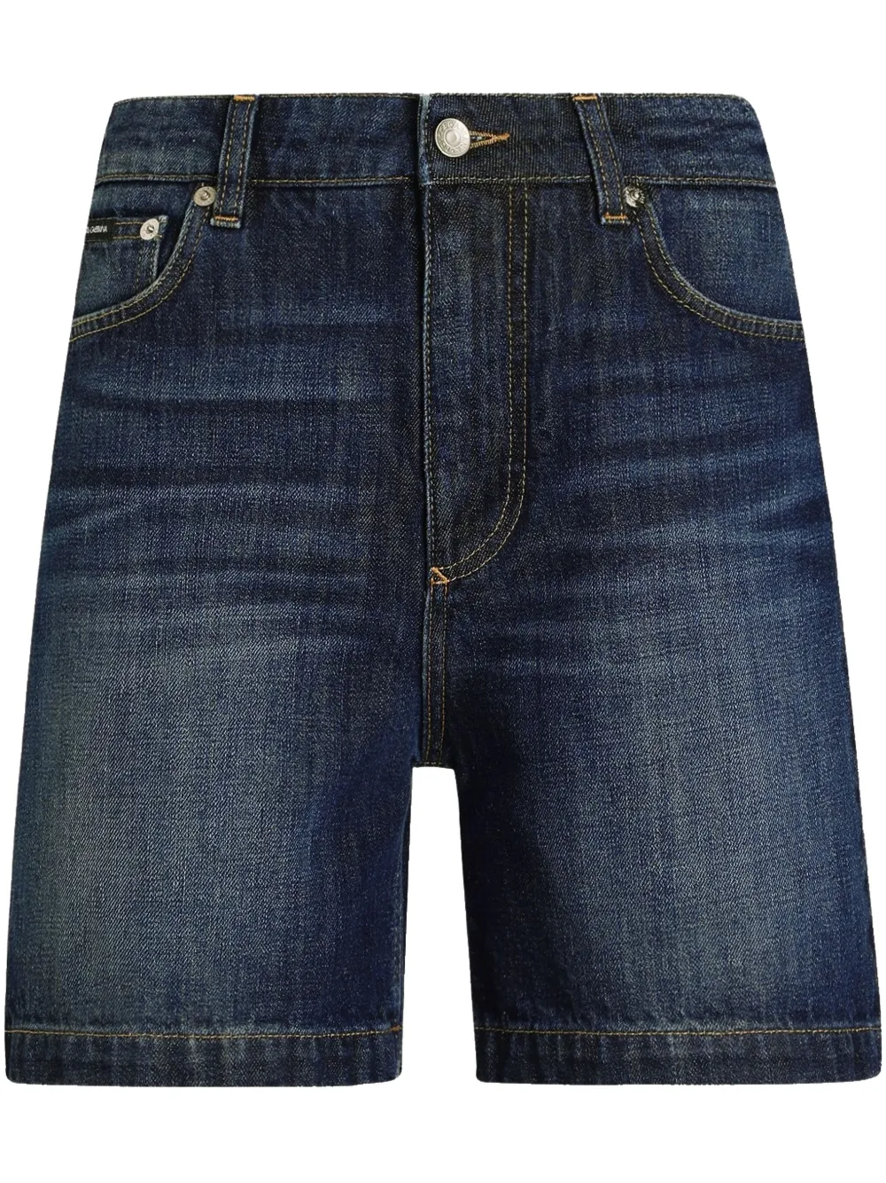 Dolce & Gabbana Shorts met logoplakkaat Blauw