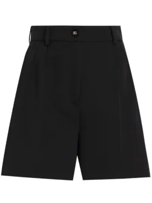 Dolce & Gabbana ロゴ ジャカード ハイウエスト ショートパンツ ピンクのウィメンズ DGロゴ キルテッドジャカード ショート