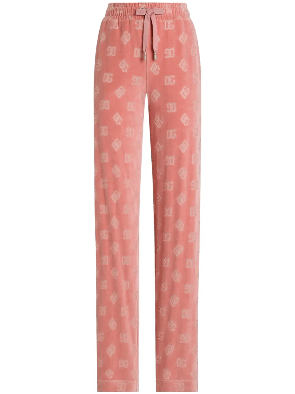 Dolce & Gabbana Trainingsbroek met logo jacquard Roze