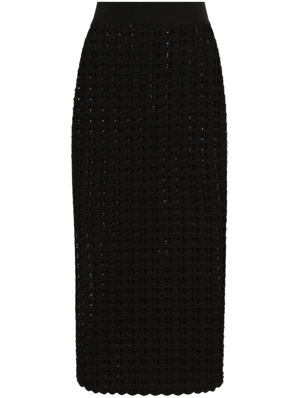 Dolce & Gabbana knitted midi skirt - Black