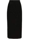 Dolce & Gabbana knitted midi skirt - Black