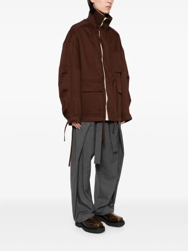 MORDECAI Military Jacket Brown FARFETCH EG