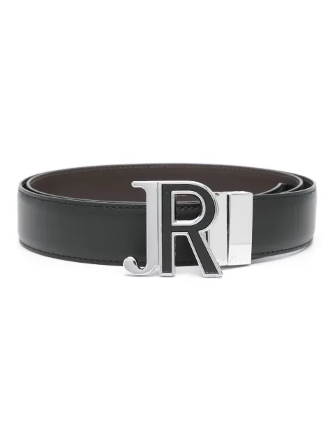 John Richmond logo-buckle belt