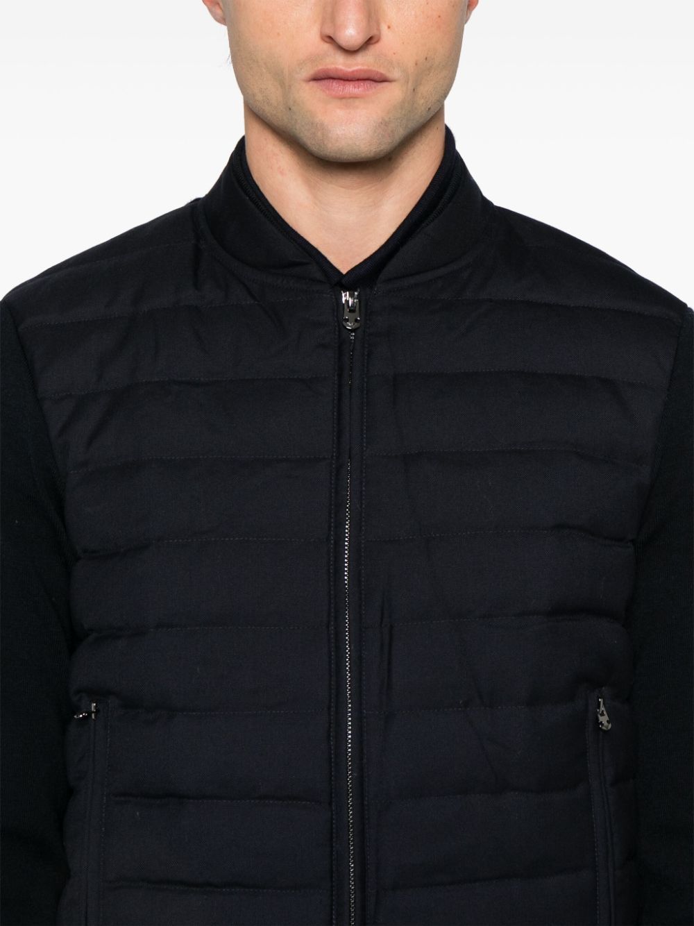 Emporio Armani quilted-panelled jacket Men