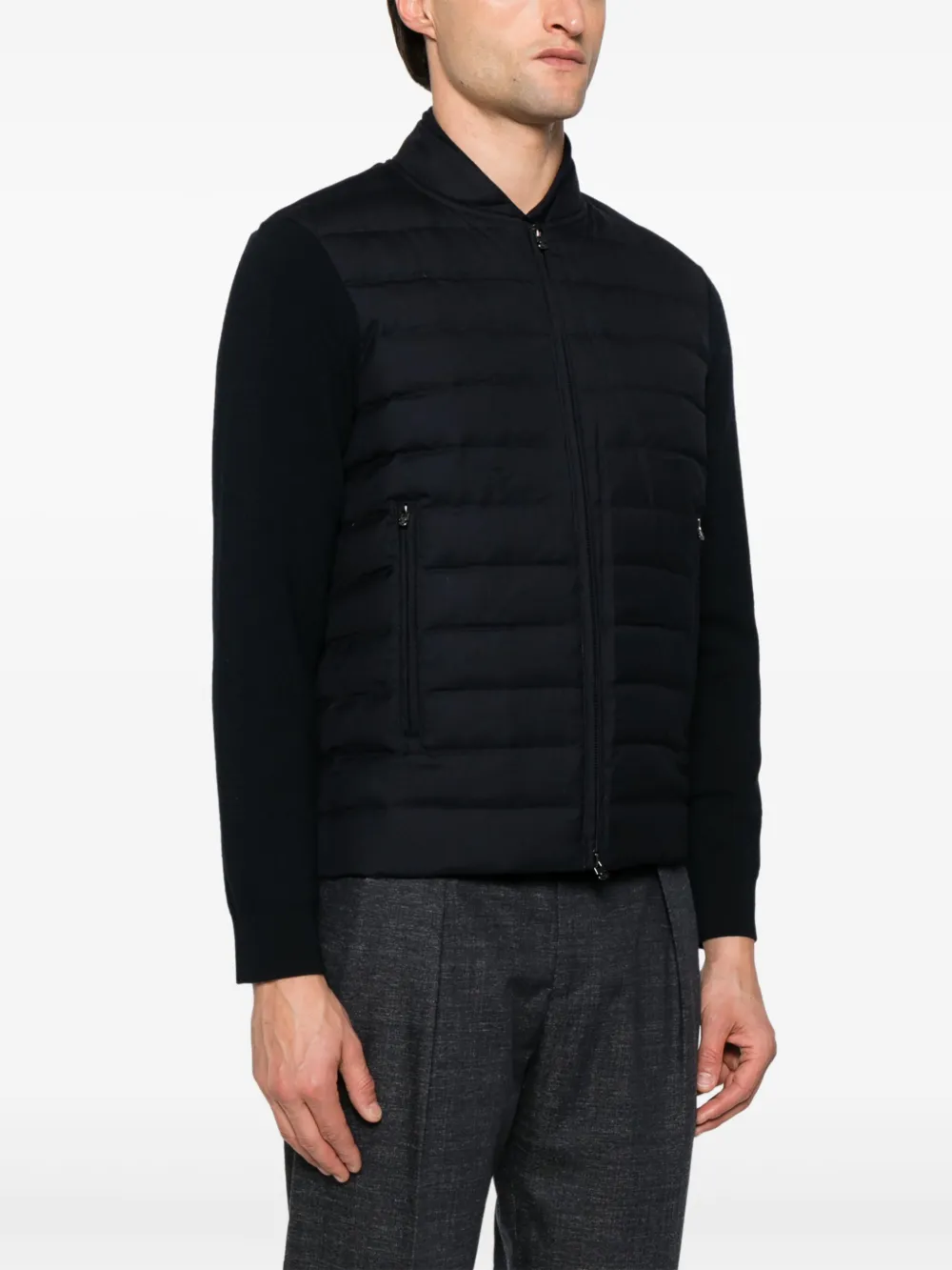 Emporio Armani quilted-panelled jacket Men