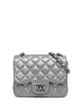 CHANEL Pre-Owned 2013-2014 Mini Square Classic Calfskin Single Flap crossbody bag - Silver