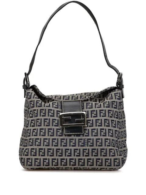 Fendi Pre-Owned 2000-2010 Zucchino Canvas Double Flap schoudertas