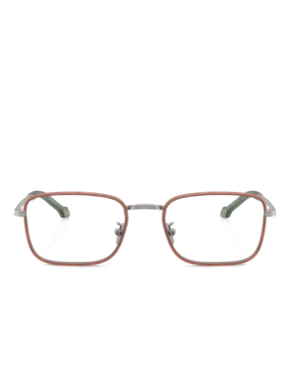 Giorgio Armani Bril met rechthoekig montuur Grijs