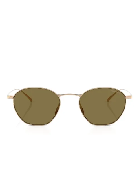Giorgio Armani titanium round-frame sunglasses