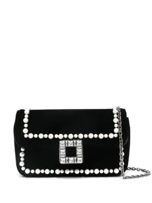 【roger vivier・ロジェ・ヴィヴィエ】 CLUTCHES クラッチバッグ シルバー Woman ジュ ドゥ フィーユ グリッター クラッチ