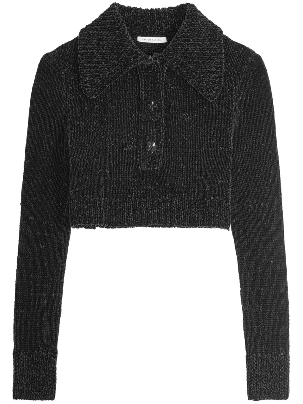 Cecilie Bahnsen cropped jumper - Black