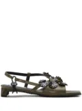 Cecilie Bahnsen Arna sandals - Green