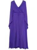 Valentino Garavani Pre-Owned pleated silk-georgette gown - Purple