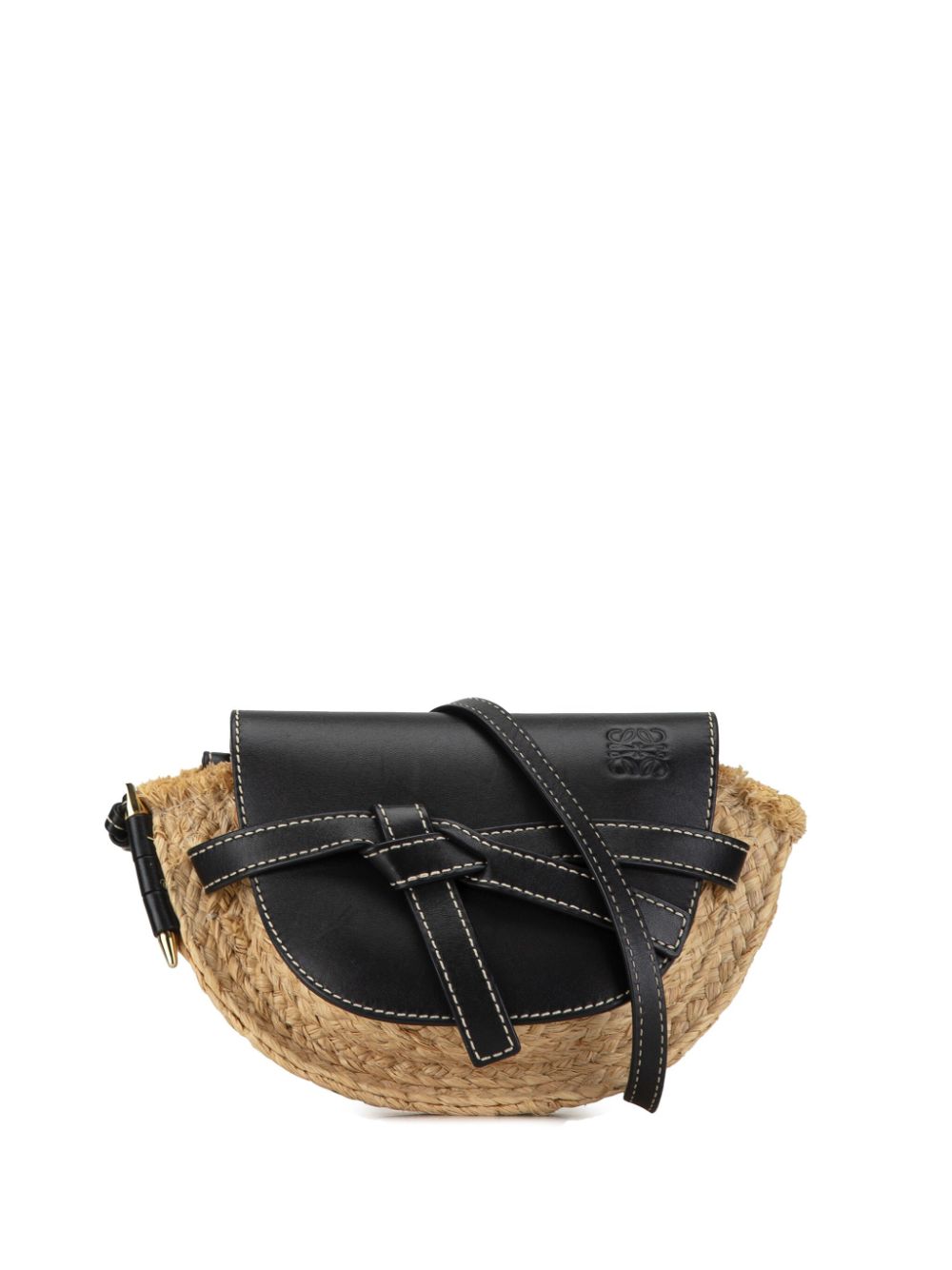 Loewe 2010-2023 Mini Raffia Gate crossbody bag Women