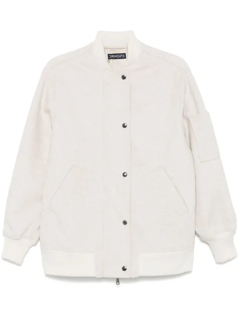DRHOPE brushed-effect bomber jacket