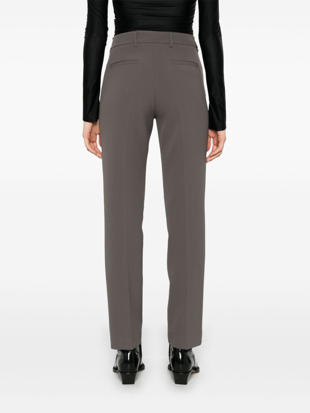 Shop Drhope Tailored Trousers In Grey