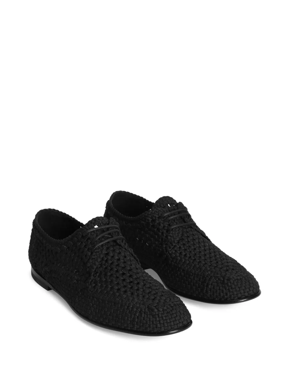 Dolce & Gabbana woven Derby shoes - Zwart